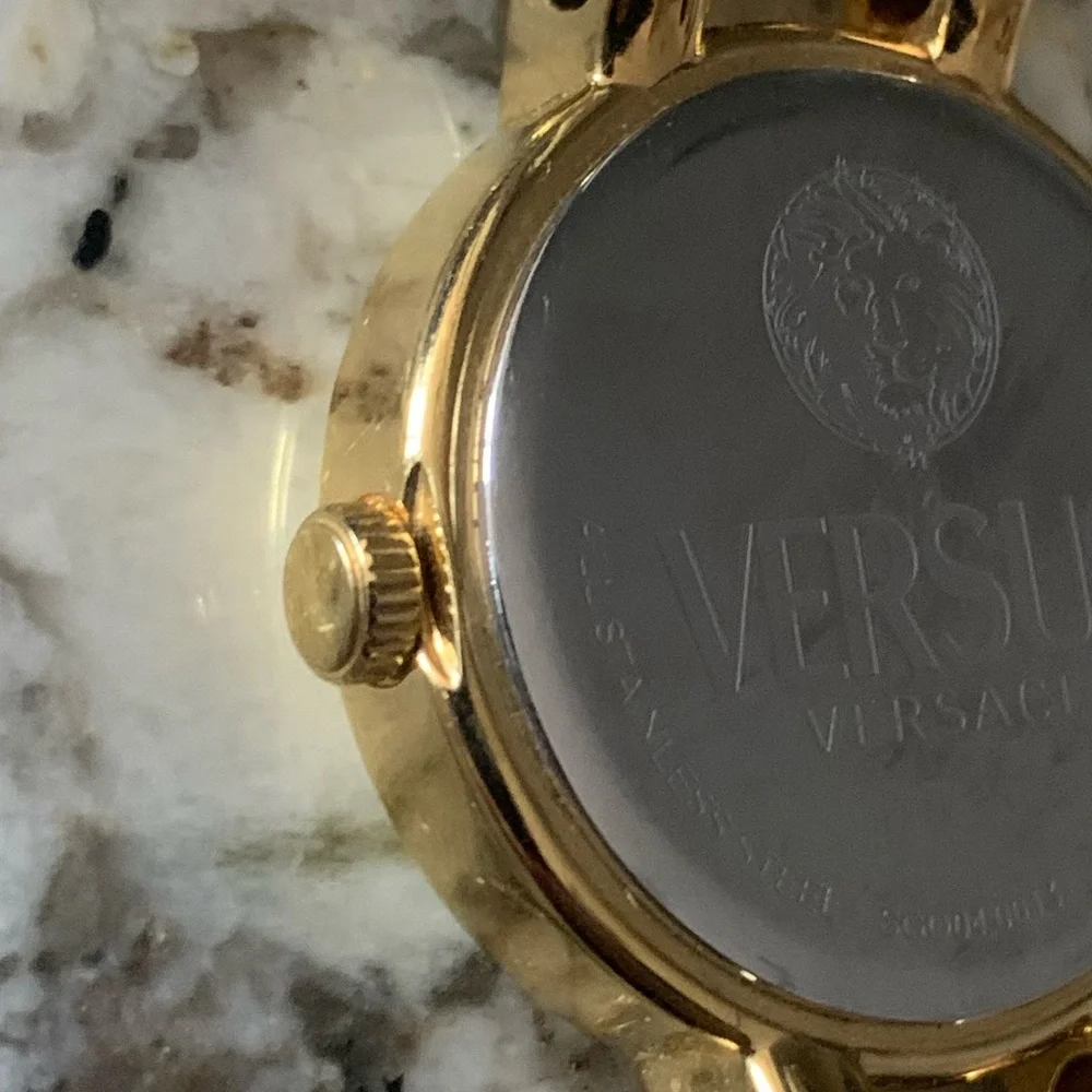 Vintage VERSACE VERSUS Gold Plated Stainless Steel Watch